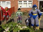 Image: Superheroes Scarecrows 